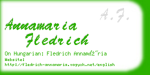 annamaria fledrich business card